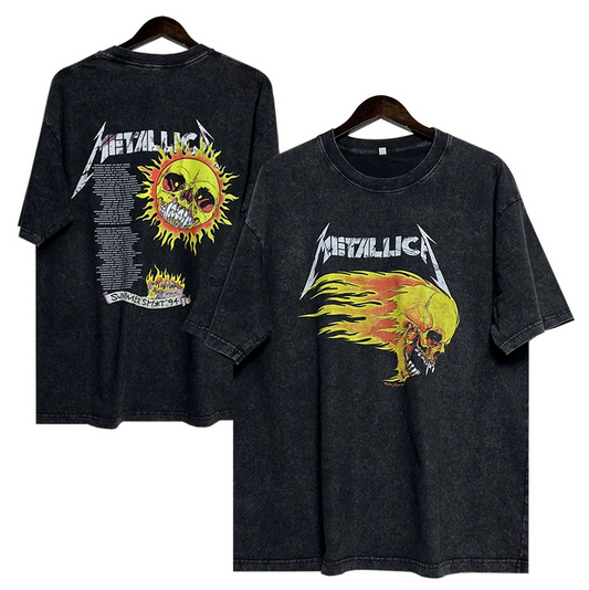 Metallica Fire Skull T-Shirt